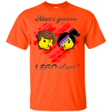 T-Shirts Orange / YXS Never LEGO of You Youth T-Shirt