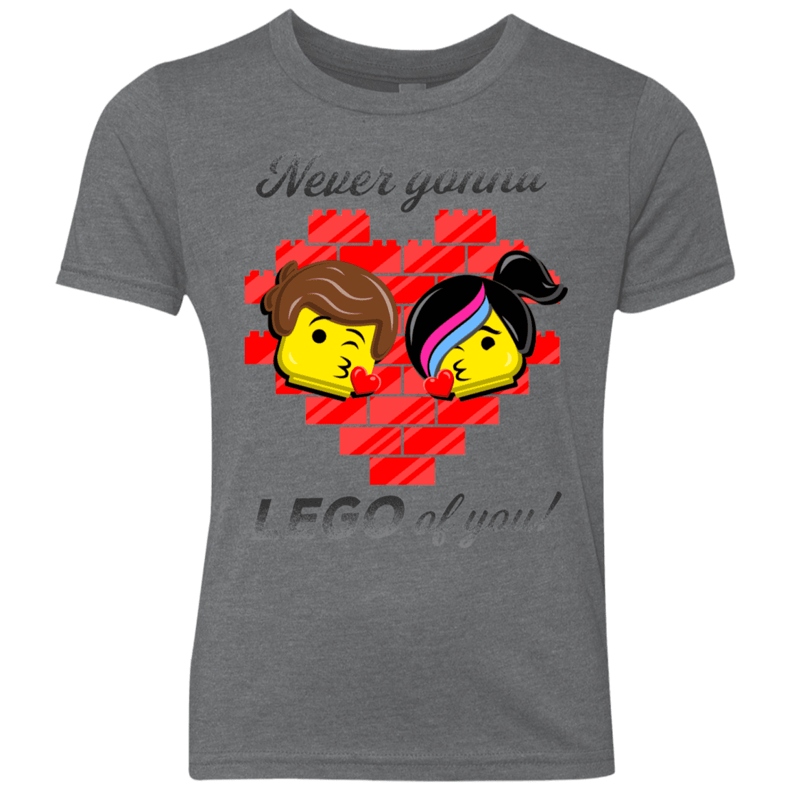 T-Shirts Premium Heather / YXS Never LEGO of You Youth Triblend T-Shirt