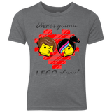 T-Shirts Premium Heather / YXS Never LEGO of You Youth Triblend T-Shirt