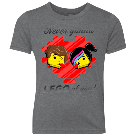 T-Shirts Premium Heather / YXS Never LEGO of You Youth Triblend T-Shirt