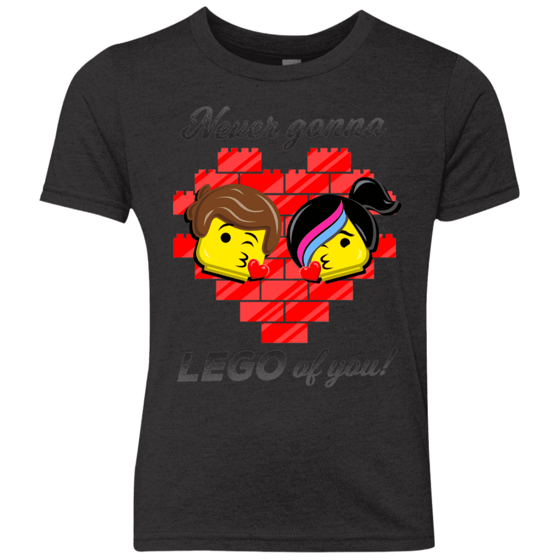 T-Shirts Vintage Black / YXS Never LEGO of You Youth Triblend T-Shirt