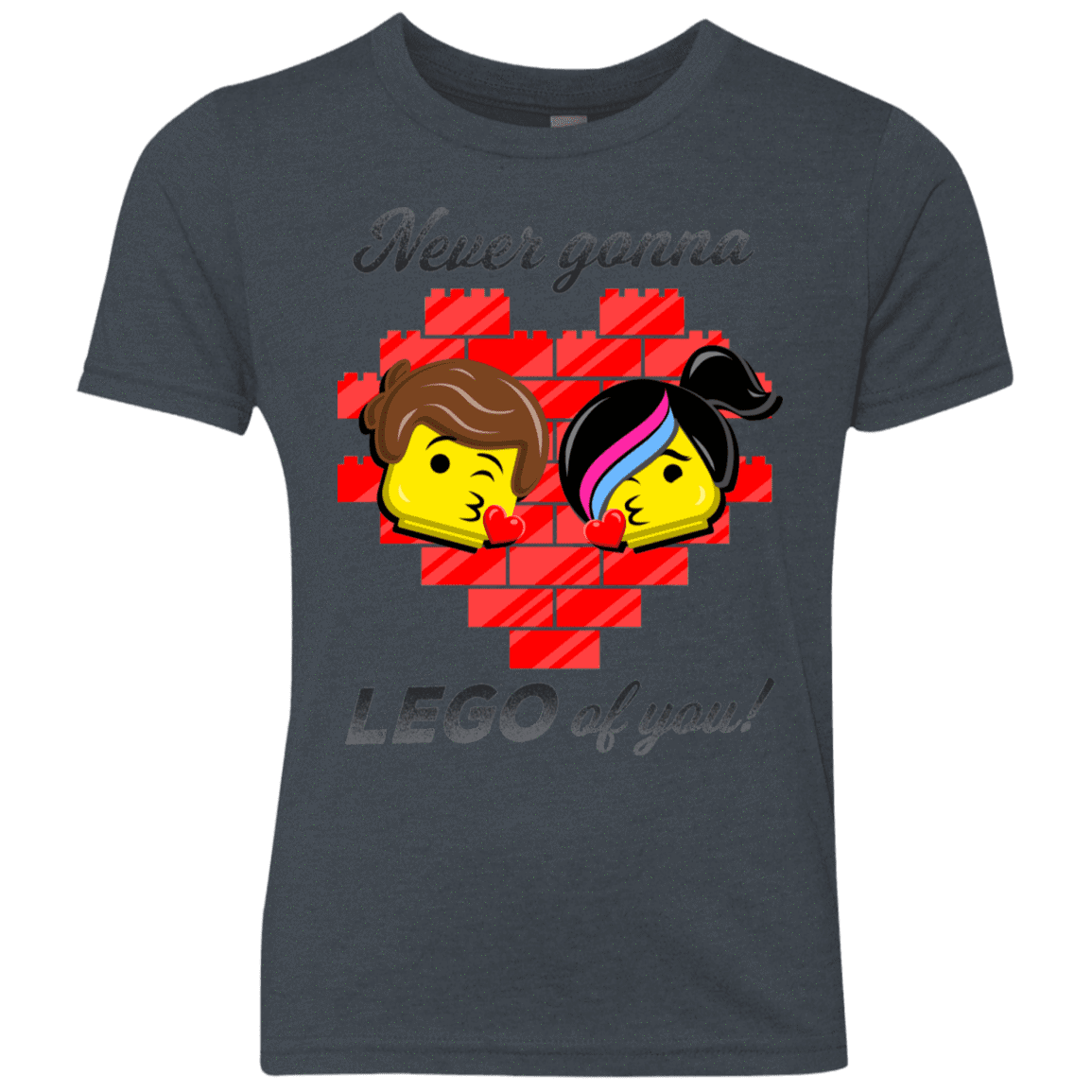T-Shirts Vintage Navy / YXS Never LEGO of You Youth Triblend T-Shirt