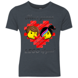 T-Shirts Vintage Navy / YXS Never LEGO of You Youth Triblend T-Shirt