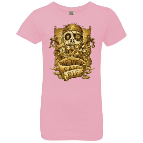 T-Shirts Light Pink / YXS Never Say Die Girls Premium T-Shirt
