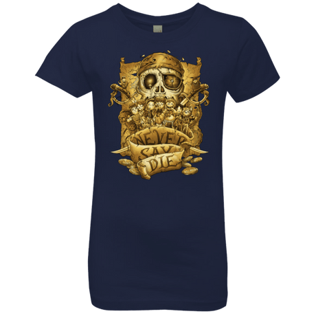 T-Shirts Midnight Navy / YXS Never Say Die Girls Premium T-Shirt