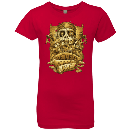 T-Shirts Red / YXS Never Say Die Girls Premium T-Shirt