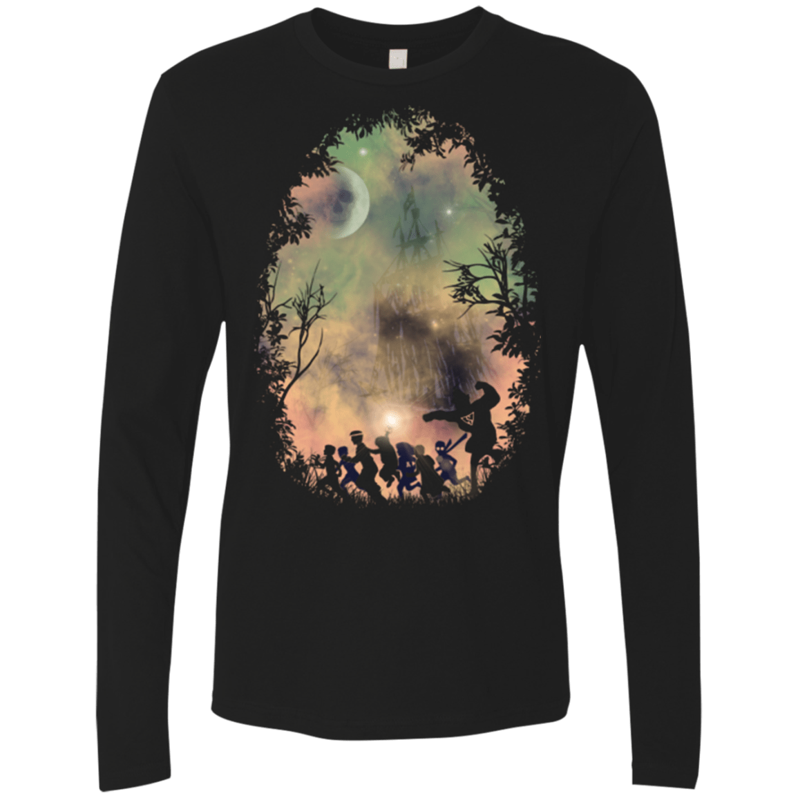 T-Shirts Black / Small never say die! Men's Premium Long Sleeve