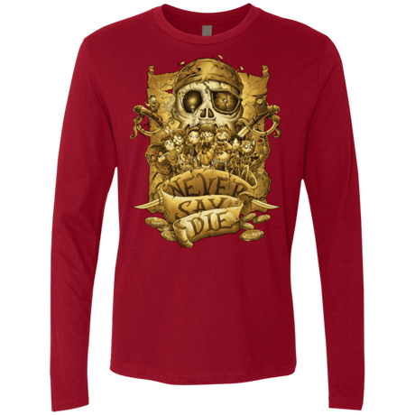 T-Shirts Cardinal / Small Never Say Die Men's Premium Long Sleeve