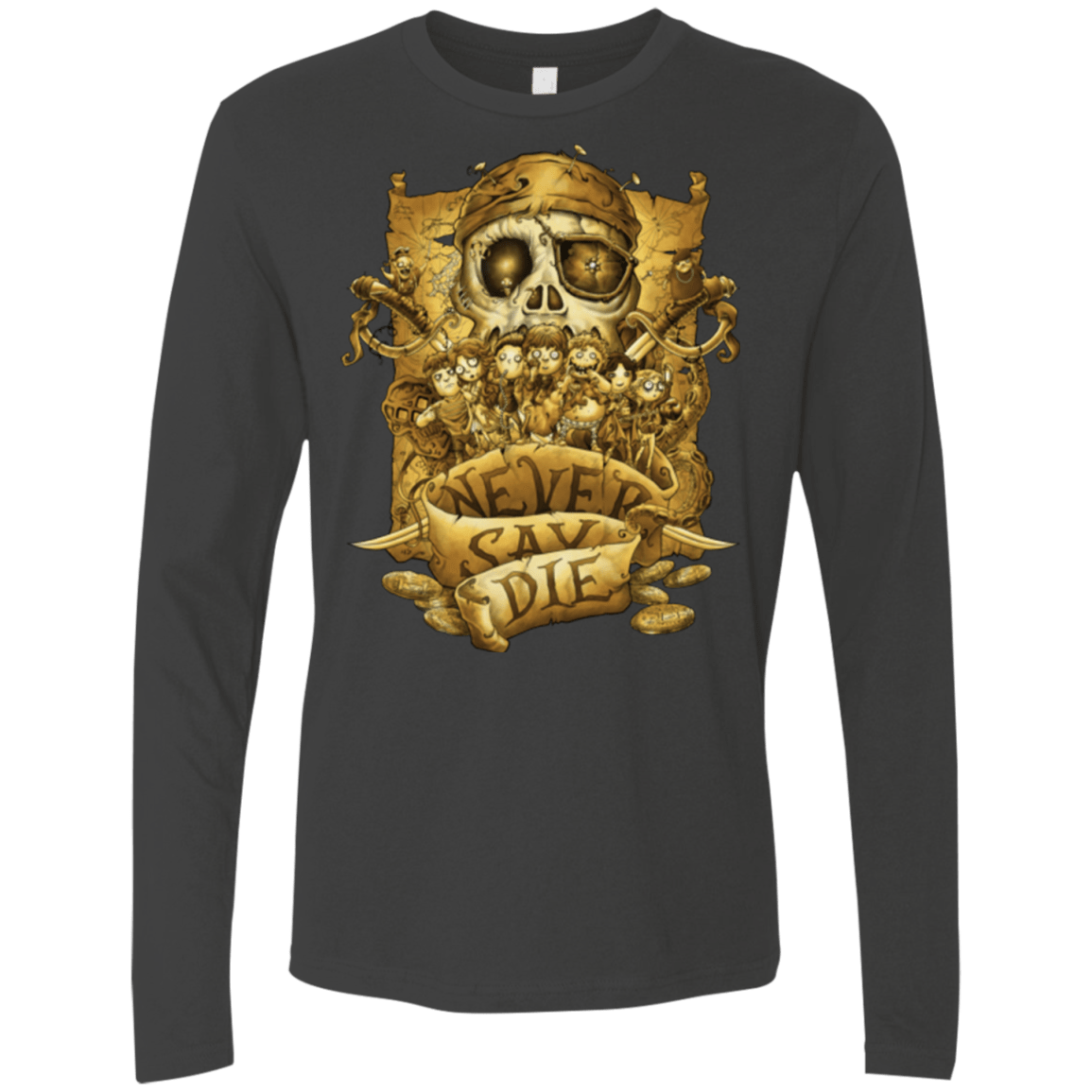 T-Shirts Heavy Metal / Small Never Say Die Men's Premium Long Sleeve