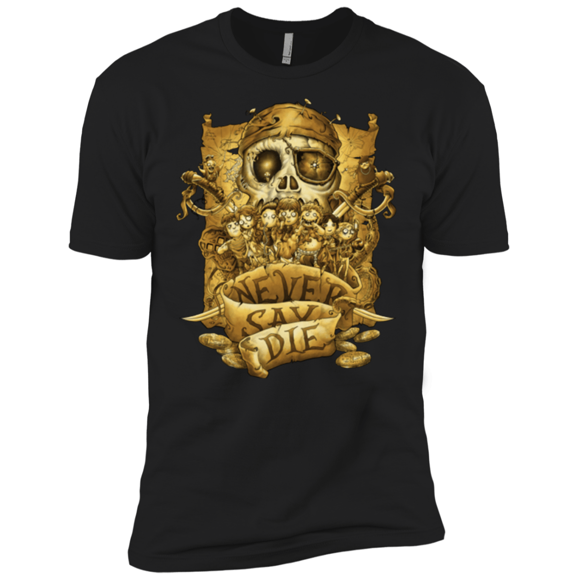 T-Shirts Black / X-Small Never Say Die Men's Premium T-Shirt