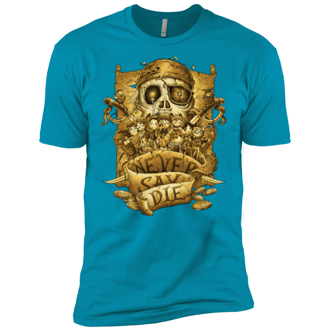 T-Shirts Turquoise / X-Small Never Say Die Men's Premium T-Shirt