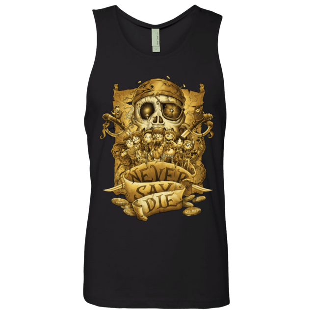 T-Shirts Black / Small Never Say Die Men's Premium Tank Top