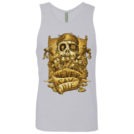 T-Shirts Heather Grey / Small Never Say Die Men's Premium Tank Top