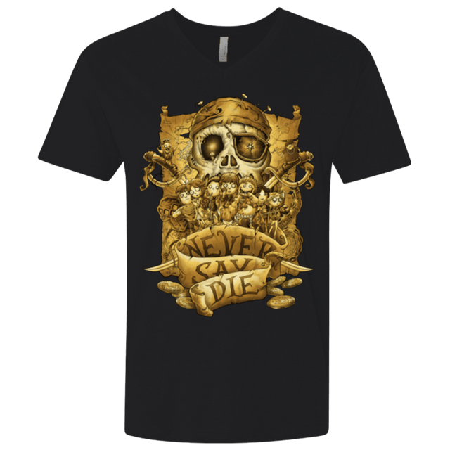 T-Shirts Black / X-Small Never Say Die Men's Premium V-Neck