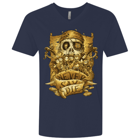 T-Shirts Midnight Navy / X-Small Never Say Die Men's Premium V-Neck