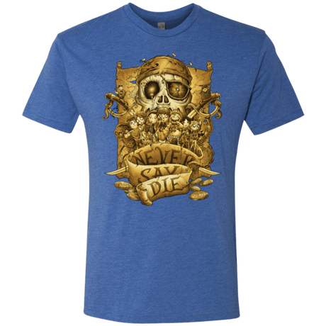 T-Shirts Vintage Royal / Small Never Say Die Men's Triblend T-Shirt