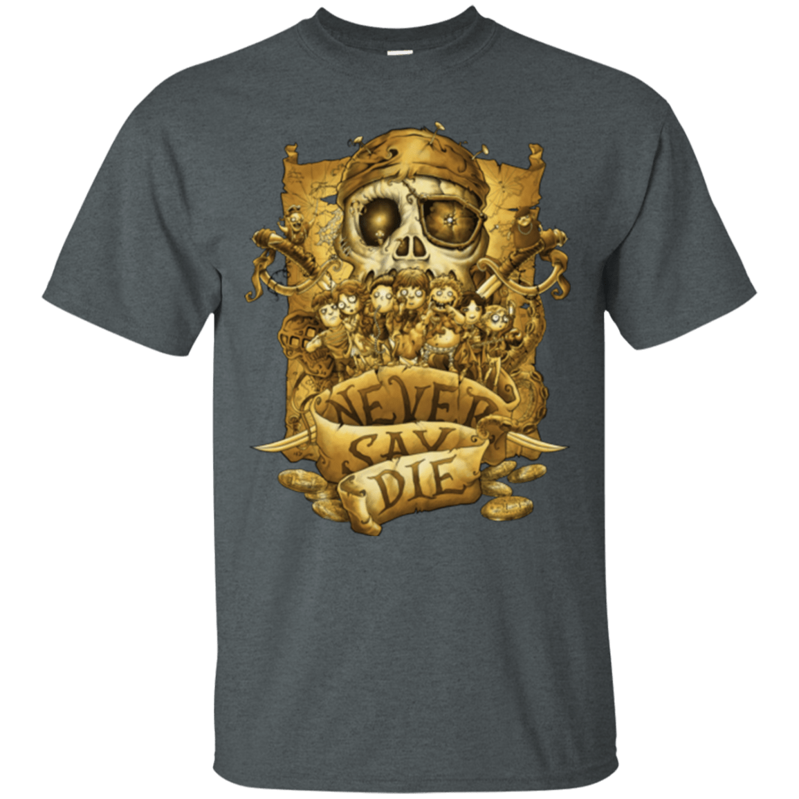 T-Shirts Dark Heather / Small Never Say Die T-Shirt