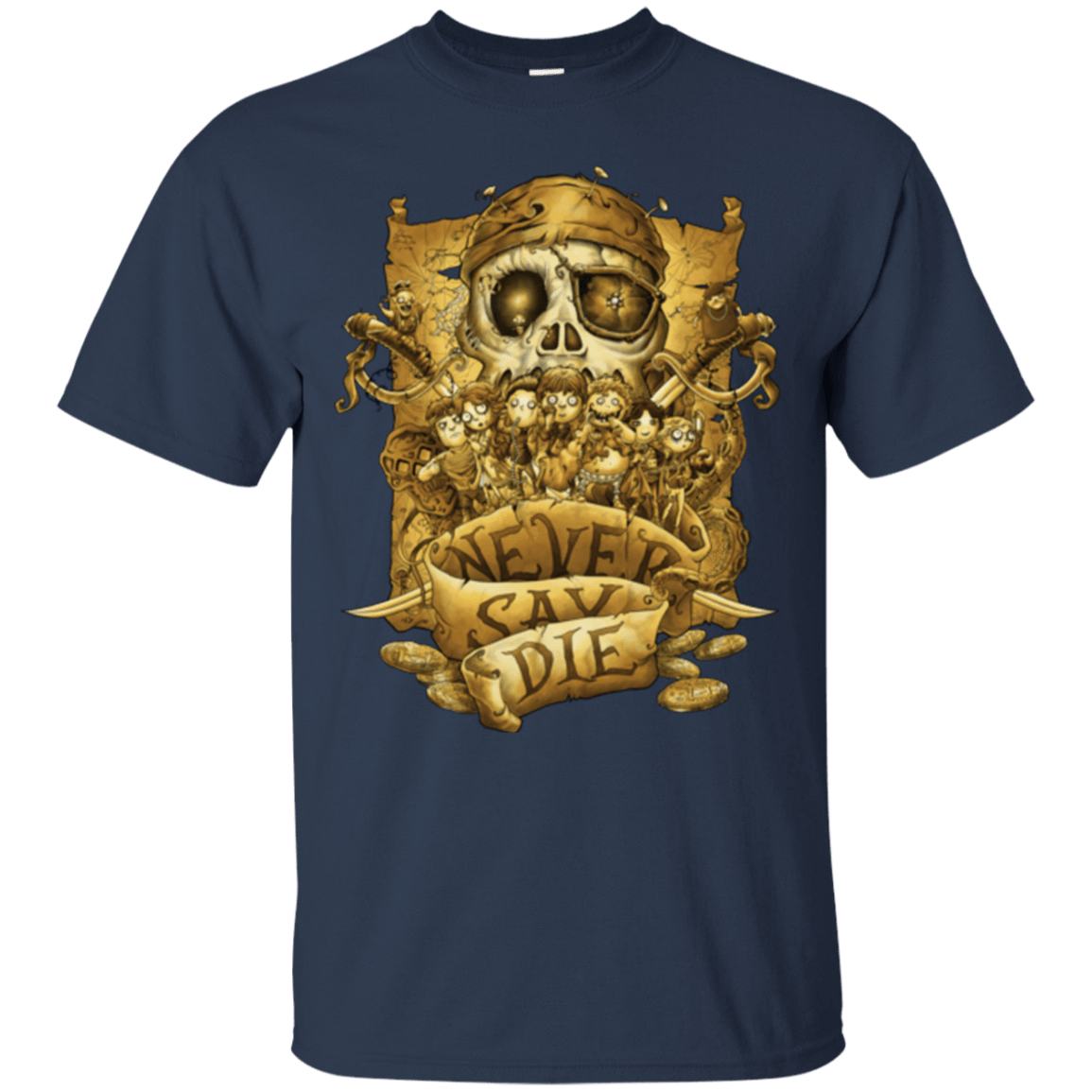 T-Shirts Navy / Small Never Say Die T-Shirt