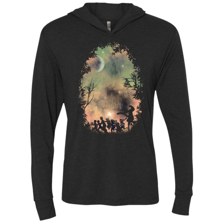 T-Shirts Vintage Black / X-Small never say die! Triblend Long Sleeve Hoodie Tee