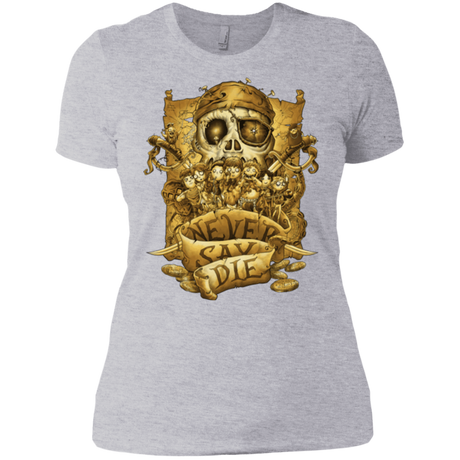 T-Shirts Heather Grey / X-Small Never Say Die Women's Premium T-Shirt