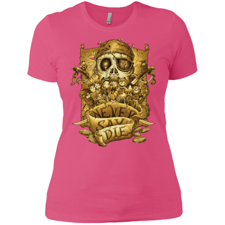 T-Shirts Hot Pink / X-Small Never Say Die Women's Premium T-Shirt