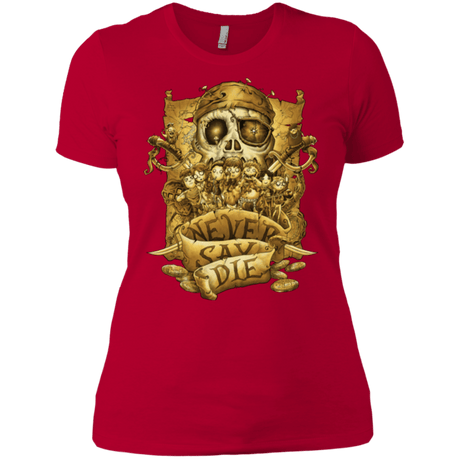 T-Shirts Red / X-Small Never Say Die Women's Premium T-Shirt