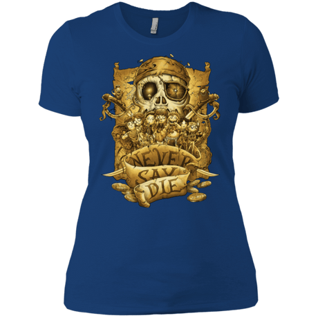 T-Shirts Royal / X-Small Never Say Die Women's Premium T-Shirt