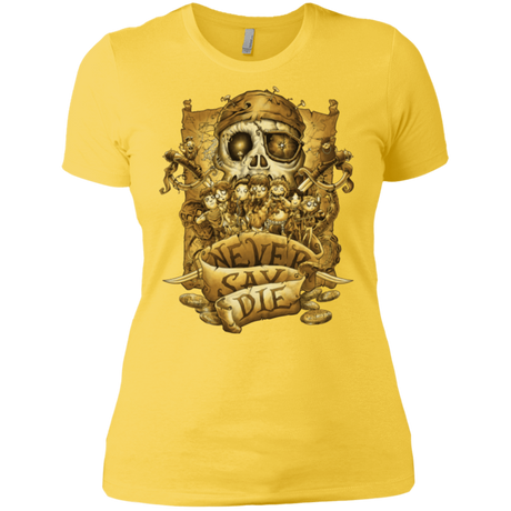 T-Shirts Vibrant Yellow / X-Small Never Say Die Women's Premium T-Shirt