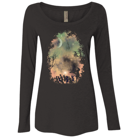 T-Shirts Vintage Black / Small never say die! Women's Triblend Long Sleeve Shirt