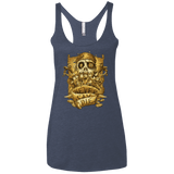 T-Shirts Vintage Navy / X-Small Never Say Die Women's Triblend Racerback Tank