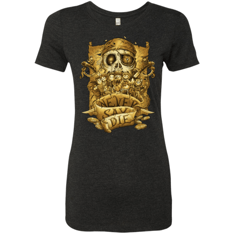 T-Shirts Vintage Black / Small Never Say Die Women's Triblend T-Shirt