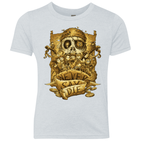 T-Shirts Heather White / YXS Never Say Die Youth Triblend T-Shirt