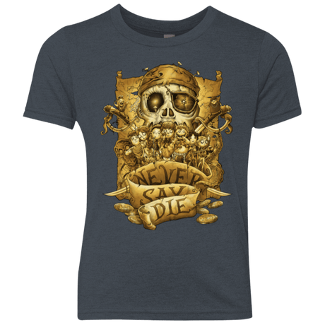 T-Shirts Vintage Navy / YXS Never Say Die Youth Triblend T-Shirt