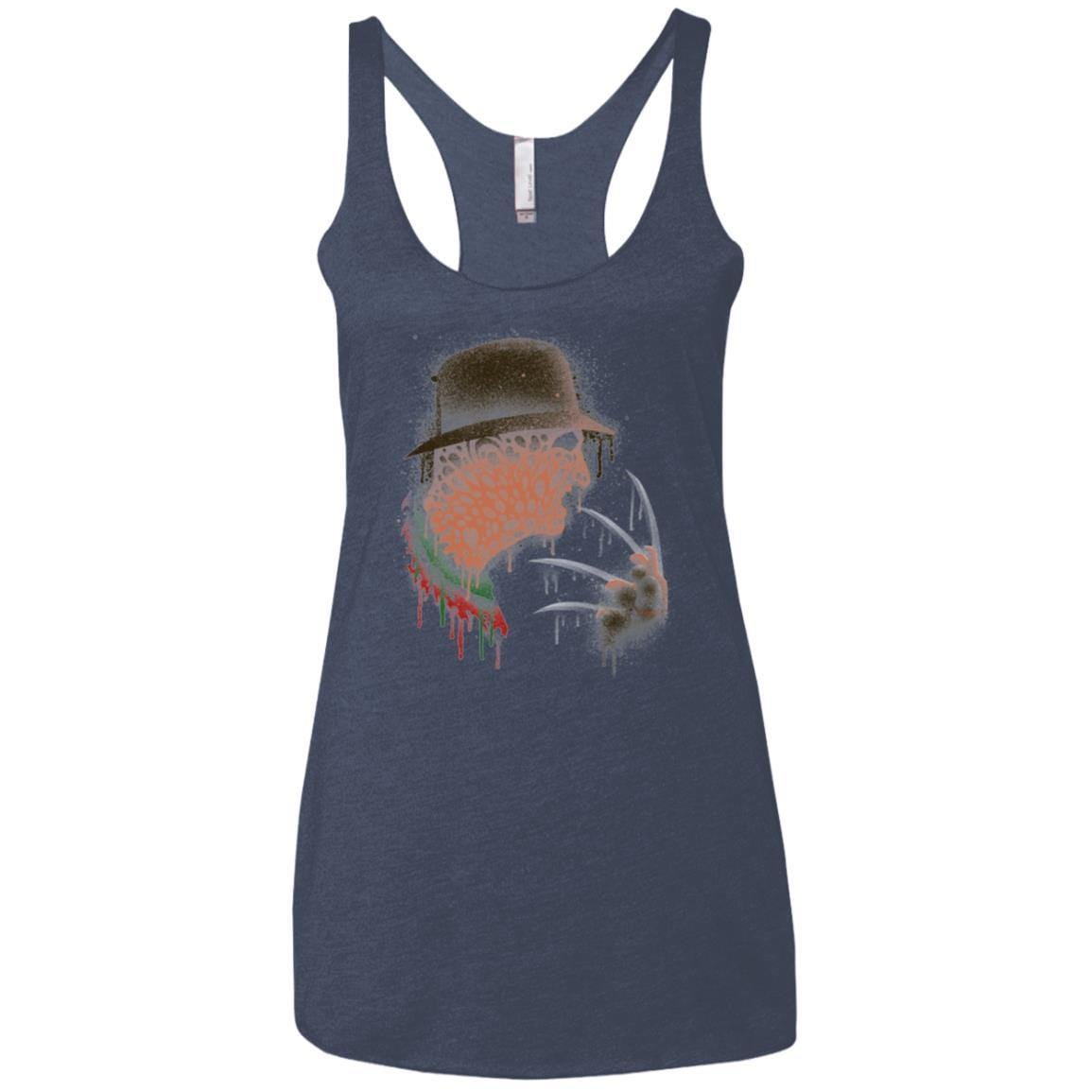 T-Shirts Vintage Navy / X-Small Never Sleep Again Women's Triblend Racerback Tank