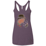 T-Shirts Vintage Purple / X-Small Never Sleep Again Women's Triblend Racerback Tank