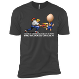 T-Shirts Heavy Metal / YXS Never Stand Between A Man And A Cooked Chicken Boys Premium T-Shirt
