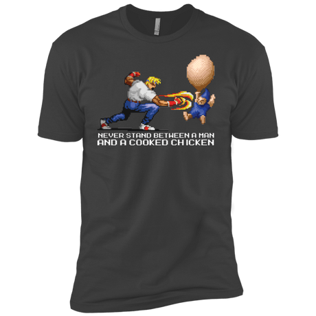 T-Shirts Heavy Metal / YXS Never Stand Between A Man And A Cooked Chicken Boys Premium T-Shirt