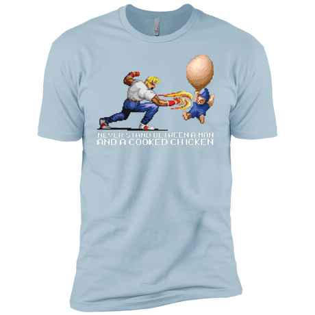 T-Shirts Light Blue / YXS Never Stand Between A Man And A Cooked Chicken Boys Premium T-Shirt