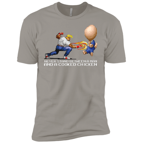 T-Shirts Light Grey / YXS Never Stand Between A Man And A Cooked Chicken Boys Premium T-Shirt