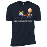 T-Shirts Midnight Navy / YXS Never Stand Between A Man And A Cooked Chicken Boys Premium T-Shirt