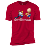 T-Shirts Red / YXS Never Stand Between A Man And A Cooked Chicken Boys Premium T-Shirt