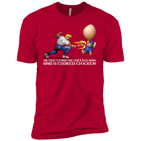 T-Shirts Red / YXS Never Stand Between A Man And A Cooked Chicken Boys Premium T-Shirt
