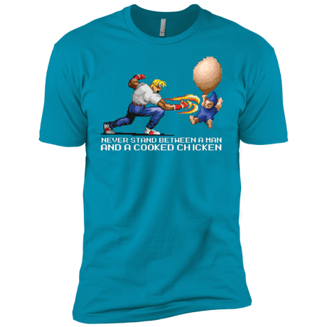 T-Shirts Turquoise / YXS Never Stand Between A Man And A Cooked Chicken Boys Premium T-Shirt