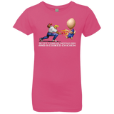 T-Shirts Hot Pink / YXS Never Stand Between A Man And A Cooked Chicken Girls Premium T-Shirt
