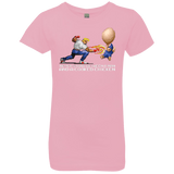 T-Shirts Light Pink / YXS Never Stand Between A Man And A Cooked Chicken Girls Premium T-Shirt