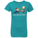 T-Shirts Tahiti Blue / YXS Never Stand Between A Man And A Cooked Chicken Girls Premium T-Shirt