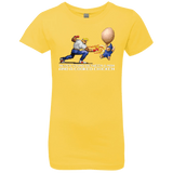 T-Shirts Vibrant Yellow / YXS Never Stand Between A Man And A Cooked Chicken Girls Premium T-Shirt