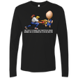 T-Shirts Black / Small Never Stand Between A Man And A Cooked Chicken Men's Premium Long Sleeve