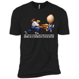 T-Shirts Black / X-Small Never Stand Between A Man And A Cooked Chicken Men's Premium T-Shirt