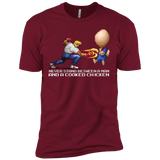 T-Shirts Cardinal / X-Small Never Stand Between A Man And A Cooked Chicken Men's Premium T-Shirt